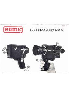Eumig 880 PMA manual. Camera Instructions.